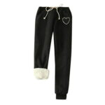 Women s Winter Warm Fleece Jogger Pants Thick Sherpa Lined Sweatpants Active Running Pants Trousers with Pockets