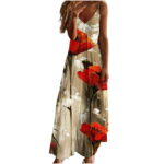 Dresses for Women 2022 Fashion Summer Beach Printed Sleeveless Maxi Dress Slip Boho Floral Camis Dresses for Women