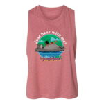 The Jungle Book - Just Bear With Me - Juniors Cropped Racerback Tank Top