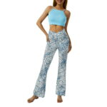 TheFound Womens Yoga Pants Leggings High Waisted Wide Leg Yoga Flare Pants Tummy Control Workout Running Pants
