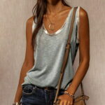 Simplmasygenix Women s Tank Top Vest Clearance Summer Women Fashion Sexy Sleeveless Vest U-neck Printed Tops Tee Vest Blouse Tops