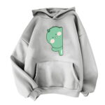 Zlekejiko Women Casual Sweatshirt Hoodie Dinosaur Print Hooded Drawstring Pocket Sweatshirt