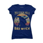 Halloween Funny You Coulda Had Bad Witch Juniors Royal Blue Graphic Tee - Design By Humans XL