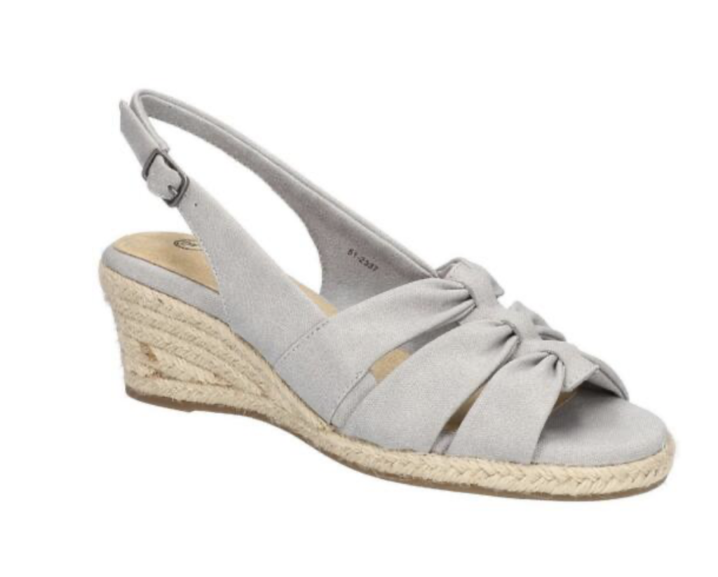 Bella Vita gray wedge sandals
