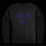 W Republic 568-363-BLK-05 University of Portland Pilots Seal Crewneck Sweatshirt  Black - 2XL
