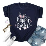 Womens Casual O Neck Graphic Tshirt T-shirt Top Short Sleeve Loose Blouse Summer Sexy Workout T Shirts Ladies Going Out Party Prom Tees A525-24776