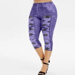 Yoga Leggings For Womens Ankle Length Pants For Running Sports High Waist Fitness Leggings Yoga Pants