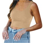 VEKDONE 2023 Clearance Womens Tank Tops Summer Sleeveless U Neck T Shirts Casual Basic Sport Tunic Blouses Workout Tank Tops for Women