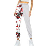 Sweatpants for Women High Waist Printed Joggers with Pockets Drawstring Workout Running Lounge Pants with Pockets