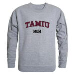 W Republic 564-491-HGY-03 Texas A&M International University DustDevils Mom Crewneck Sweatshirt  Heather Grey - Large