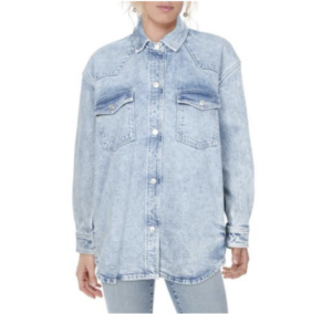 Blue washed out denim jacket 