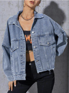 Oversized jean jacket 