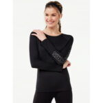 Love & Sports Women s Performance Rash Guard Long Sleeve Top