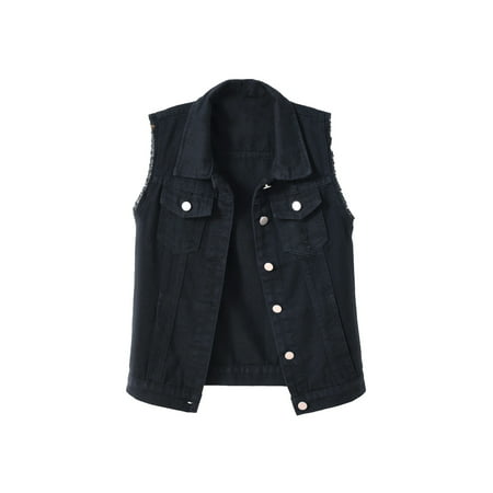 Oversize Sleeveless Denim Vest