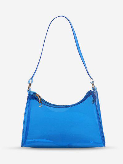Transparent Blue Shoulder Bag