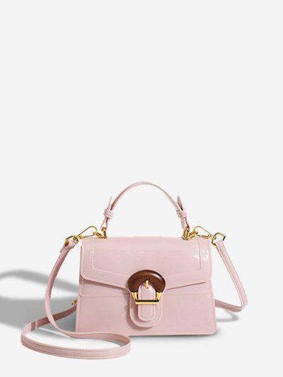 smooth pink crossbody bag