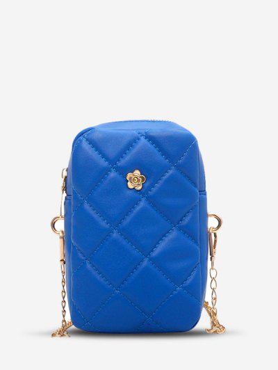 Blue chain crossbody bag