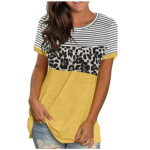 Fall Tops for Women 2022 Clearance Women s O-neck Pullover Splicing Sleeveless Splicing T-shirt Tops