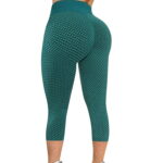 Pants Clearance Womens Stretch Yoga Leggings Fitness Running Gym Cropped Trousers Active Pants Green M