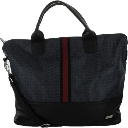 Faux trim tote handbag