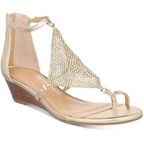 Gold Wedge Sandals Shoes