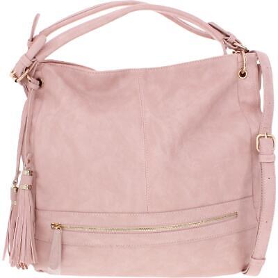 Pink tote hobo handbag