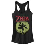 Junior s Nintendo Legend of Zelda Skull Kid in the Moon Racerback Tank Top Black Small
