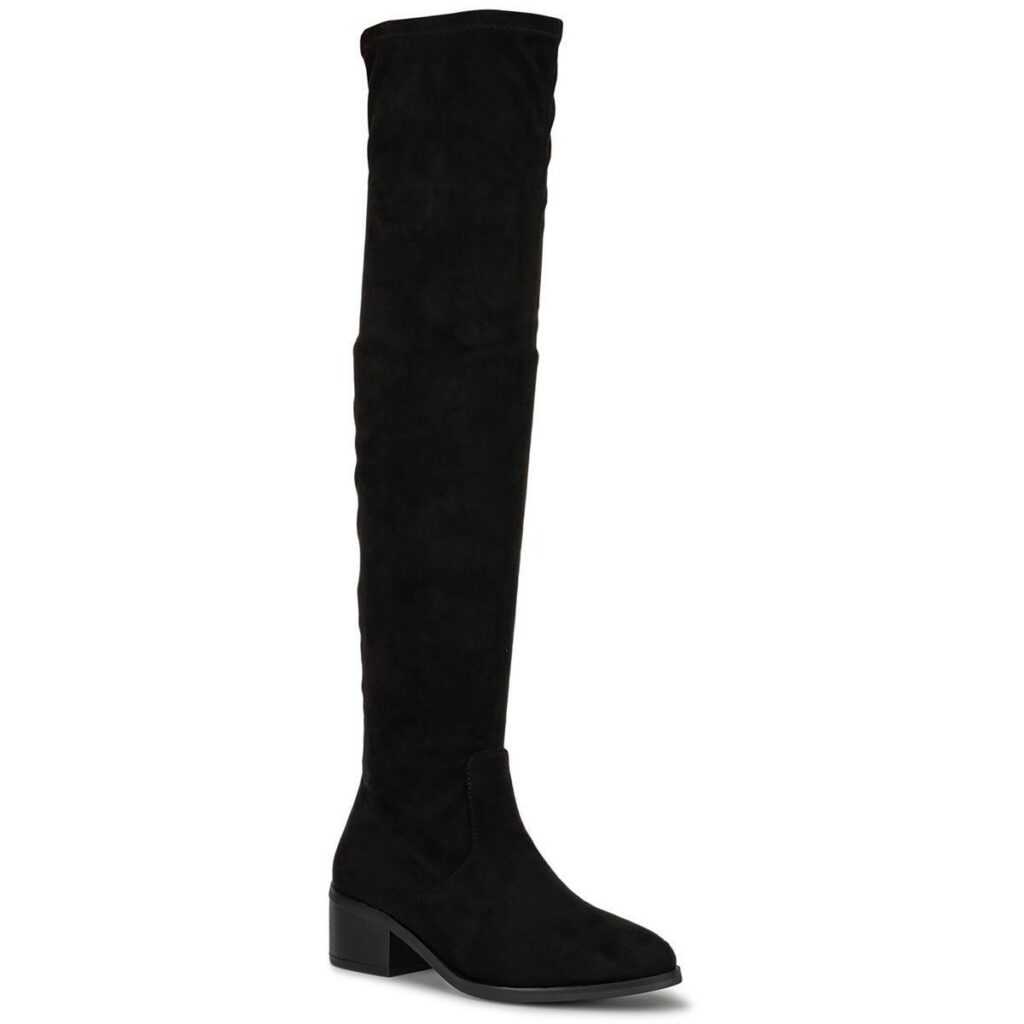 Faux Suede Tall Knee-High Boots