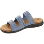 Array Womens Boardwalk Leather Slide Sandals Shoes BHFO 4938