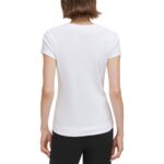 Calvin Klein Womens Solid Short Sleeve Tee T-Shirt Top BHFO 3965
