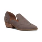 Lucky Brand Womens Merlyin Gray Leather Loafers Shoes 9 Medium (B,M) BHFO 0491