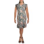 Tommy Hilfiger Womens Navy Floral Knee Casual Midi Dress Plus 20W BHFO 7020