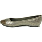 VANELi Womens Serene Silver Ballet Flats Shoes 7.5 Wide (C,D,W) BHFO 9175