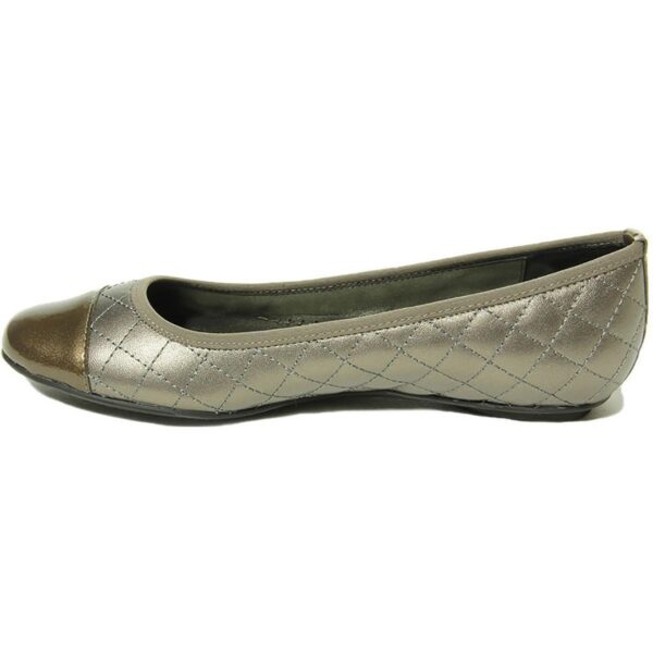 VANELi Womens Serene Silver Ballet Flats Shoes 7.5 Wide (C,D,W) BHFO 9175