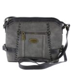 B.O.C. Born Concepts Womens Oakley Gray Purse Crossbody Handbag Medium BHFO 8157