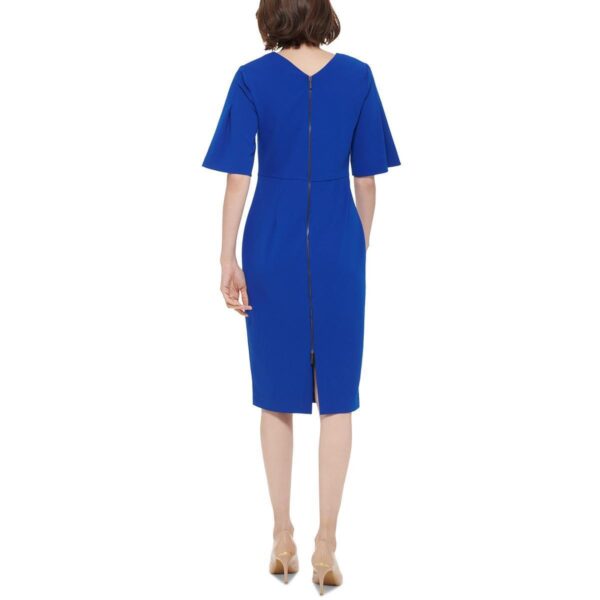 Calvin Klein Womens Crewneck Knee-Length Office Sheath Dress BHFO 7895