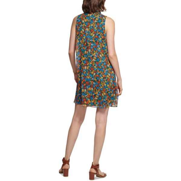 Calvin Klein Womens Tie Neck Midi Loose Shift Dress BHFO 6716