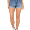 Celebrity Pink Juniors Basic Ultra High Rise Fray Flip Cuff Shorts