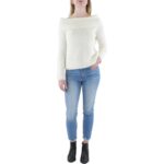 Cinq a Sept Womens Leya Wool Blend Off The Shoulder Pullover Sweater BHFO 2855