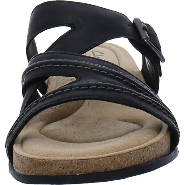 Clarks Womens Brynn Hope Leather Slip On Slide Sandals Shoes BHFO 3790