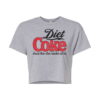 Diet Coke - Retro Logo - Juniors Cropped Cotton Blend T-Shirt