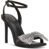 INC Womens Nemmzi Satin Ankle Strap Dressy Heels Shoes BHFO 8241