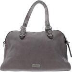 Jessica Simpson Womens Purple Faux Leather Satchel Handbag Medium BHFO 8081