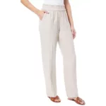 Jones New York Womens Beige Linen High Rise Workwear Wide Leg Pants S BHFO 6177