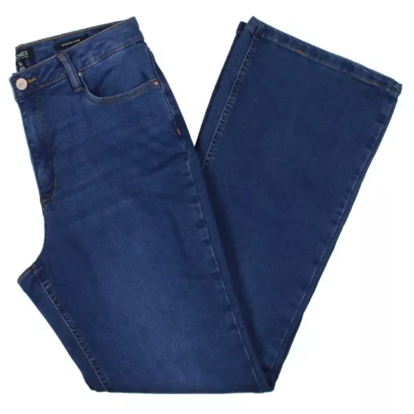 Jones New York Womens Lexington Blue Denim Medium Wash Flare Jeans 14 BHFO 8304