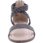 Journee Collection Womens Lucinda Gray Flat Sandals 5.5 Medium (B,M) BHFO 5831