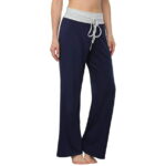 JuneFish Women Wide Leg Pants Casual Stretch Yoga Pant Palazzo Lounge Pants