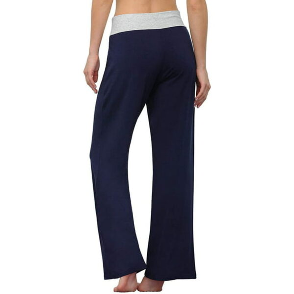 JuneFish Women Wide Leg Pants Casual Stretch Yoga Pant Palazzo Lounge Pants