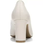 LifeStride Womens Gigi Ivory Dressy Block Heels Shoes 7 Medium (B,M) BHFO 0900