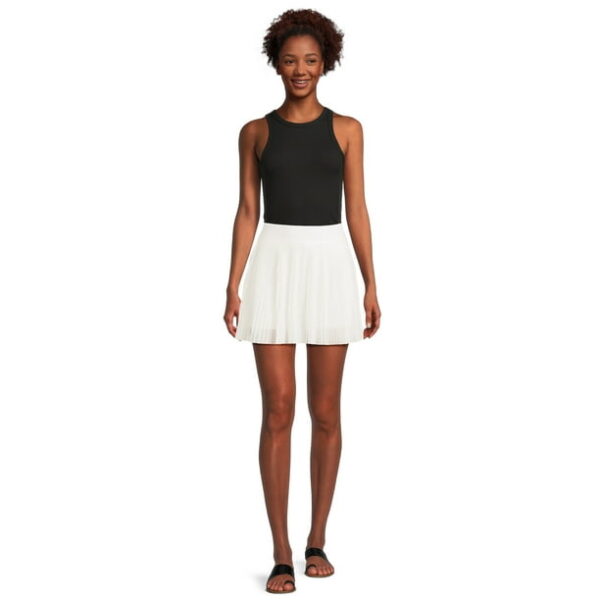 No Boundaries Juniors Pleated Mesh Skort, Sizes XS-XXXL